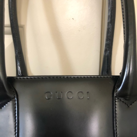 Large Gucci Leather Tote Bag - Picture 3 of 13